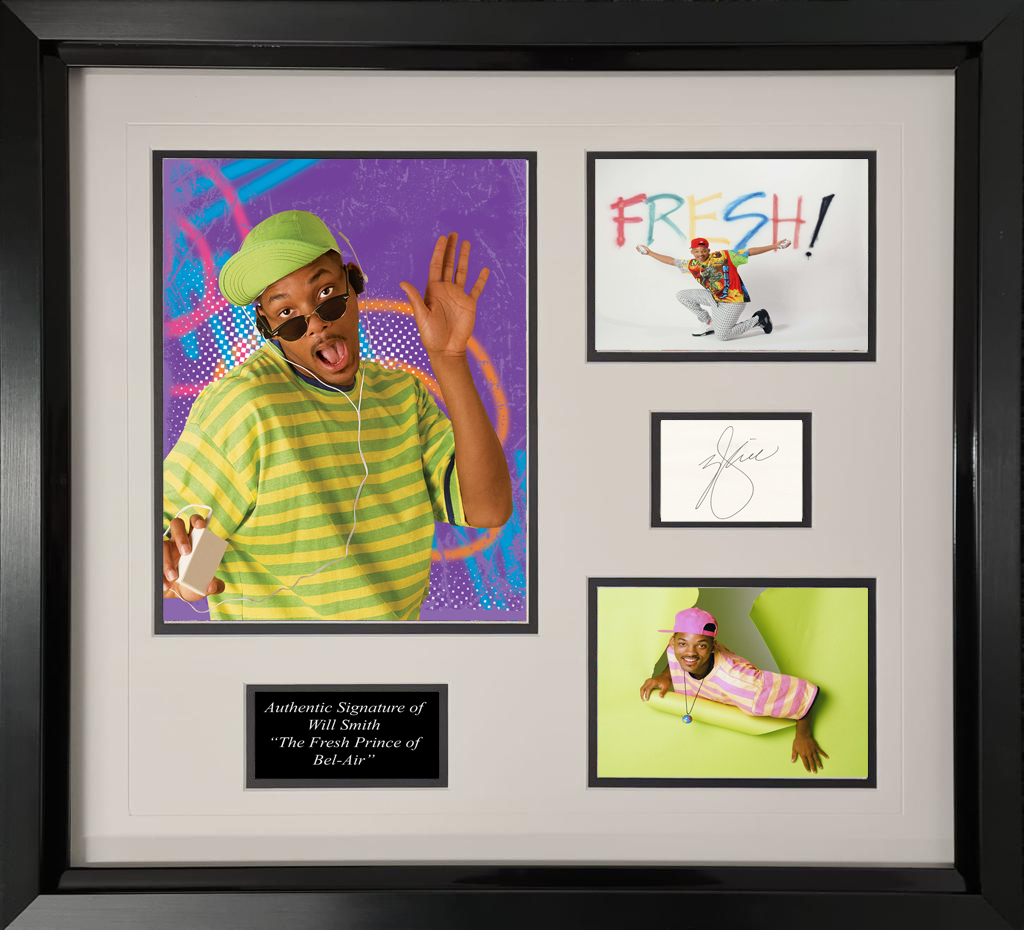 WILL SMITH Signed & Framed The Fresh Prince of Bel-Air Display COA Registered Online
